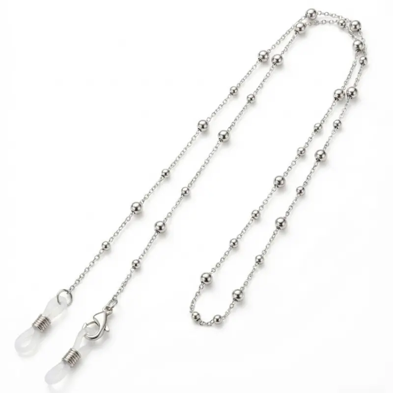 Satellite Beaded Eyeglass Chain Minimalist Metal Reading Glasses Lanyard
