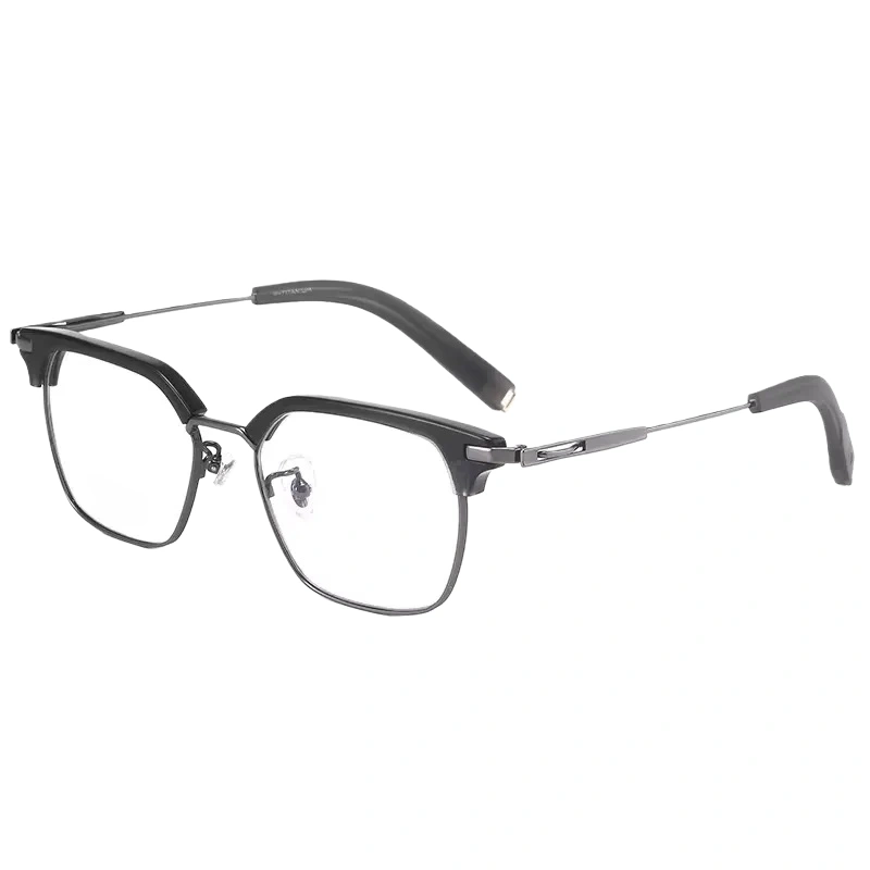Clubmaster Vintage Retro Pure Titanium Eyeglasses Frames for Business & Daily Wear