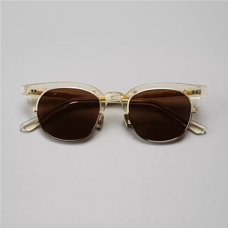 A vintage-inspired pair of sunglasses featuring Retro Sunglasses in acetate and metal for everyday outdoor wear.